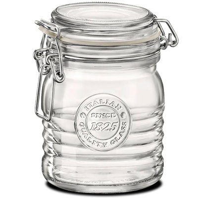 Bocal cuisine hermétique en verre couvercle clip 500ML WADIGA