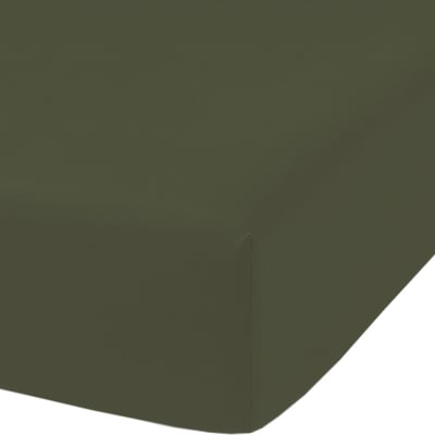 Drap housse 100% percale de coton 80 fils/cm2-bonnet 30cm-uni C DESIGN HOME TEXTILE