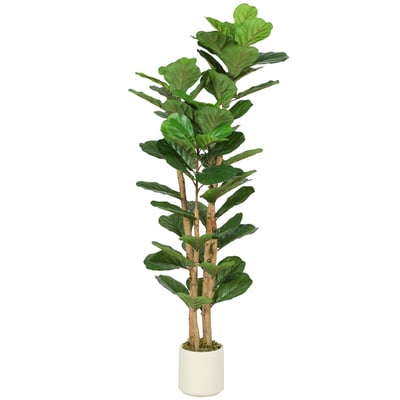 Plantes artificielles PEVA Vert HOMCOM