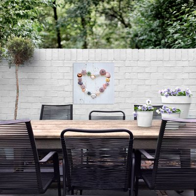 Toile de jardin Coeur de Coquillages ART FOR THE HOME