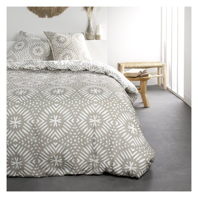 Parure de lit coton 2 personnes imprimé graphique SUNSHINE TODAY