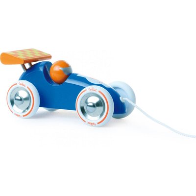 Voiture de course bleue et orange VILAC