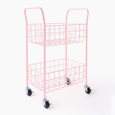 Etagère à roulettes, 33,5x20xH52cm, en métal MONOPRIX