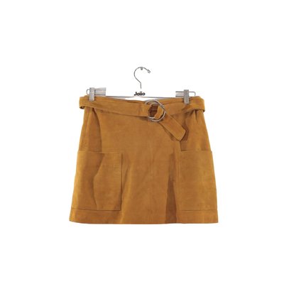 Jupe courte en daim La Redoute