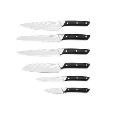 Lot de 6 couteaux de cuisine en inox, NUDE BJORN