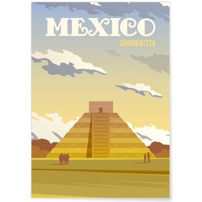 Affiche Mexico L'AFFICHERIE