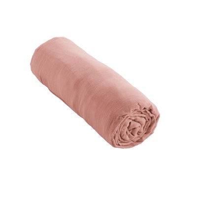 Drap housse gaze de coton TERRE DE NUIT
