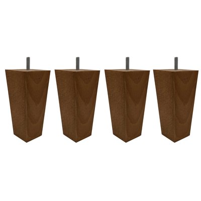 Pied fuseau tronqué gris (lot de 4) SOMEO