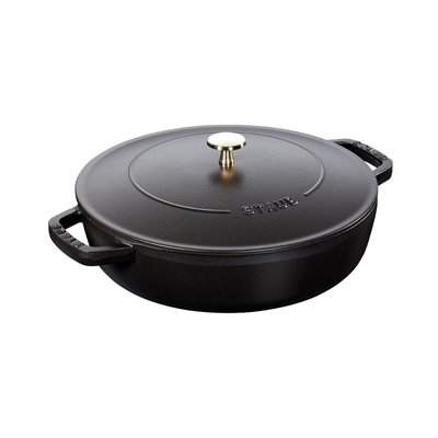 Sauteuse Chistera 24cm noir mat STAUB