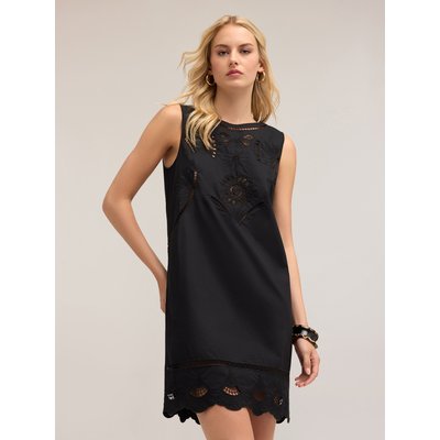 Robe d’été en popeline de coton avec des broderies imitation broderie anglaise MOTIVI