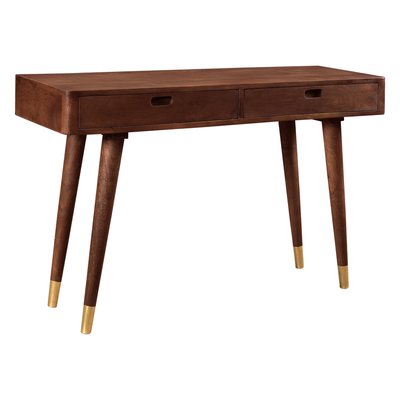 Console en bois massif 2 tiroirs et - COLOMBO RENDEZ-VOUS DÉCO