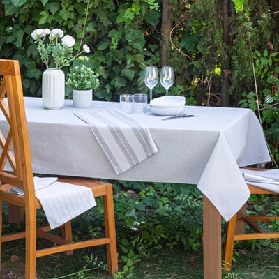 Nappe en coton 100% beige VERSAILLES NAF NAF HOME