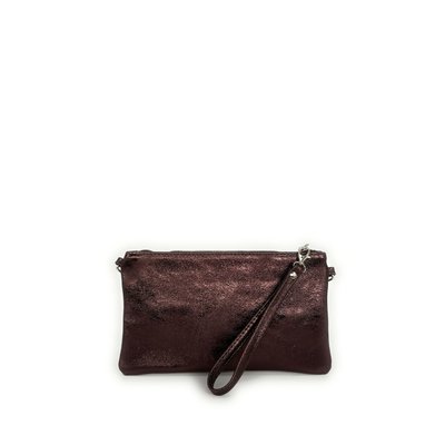 Pochette en cuir grainé irisé MELUSINE OH MY BAG