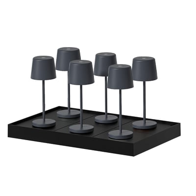 Lot de 6 Lampes de table avec socle 6x KELLY MINI LUMISKY