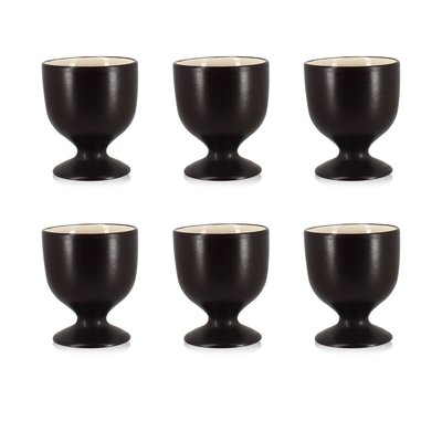 Lot de 6 coquetiers en grès, BALATA OGO LIVING