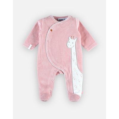 Pyjama dors-bien girafe en velours, NOUKIE'S