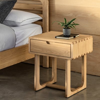 Fallon Oak 1 Drawer Bedside Table SO'HOME