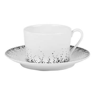 Déjeuner et sa sous-tasse   gris 34 cl (lot de 6)-BORÉALIS TABLE PASSION