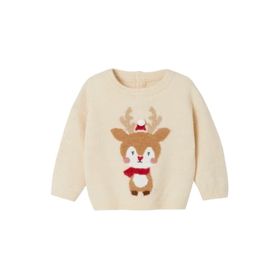 Pull de Noël renne détails brillants bébé VERTBAUDET