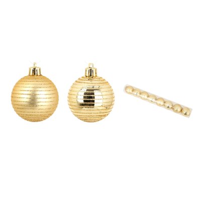 Set de 8 boules decor raye DOUCEUR D'INTÉRIEUR