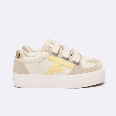 Tennis basses coton WALNUT P. VELCRO FAGUO