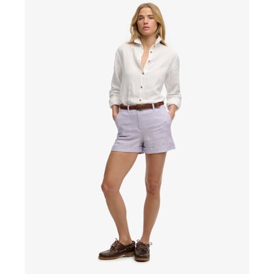 Short en lin taille mi-haute SUPERDRY