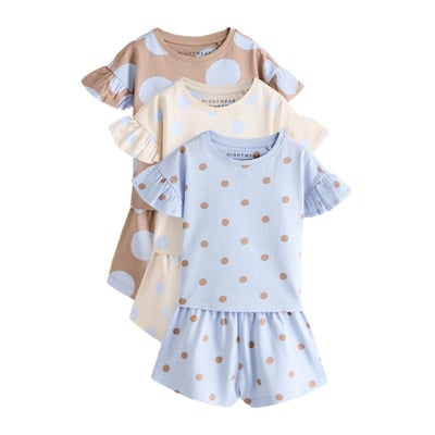Pyjama short à pois, lot de 3 NEXT