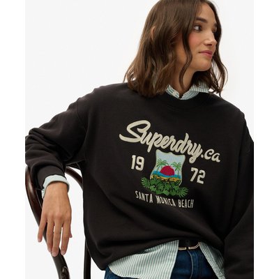 Sweat ras du cou ample à motif Souvenir SUPERDRY