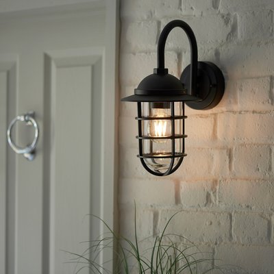 Foxford Black Outdoor Wall Light SO'HOME