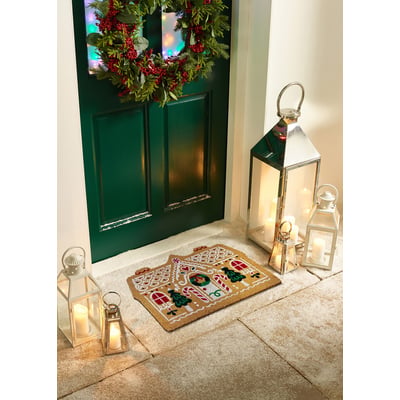 Christmas Gingerbread Cottage  Coir Doormat MY MAT