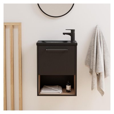 Ensemble meuble lave-mains + robinet NIKA MOB IN