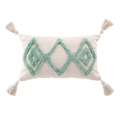 Coussin déhoussable à motifs tuftés DOUCEUR D'INTÉRIEUR
