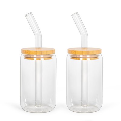 Set de 2 verres avec pailles LIVOO
