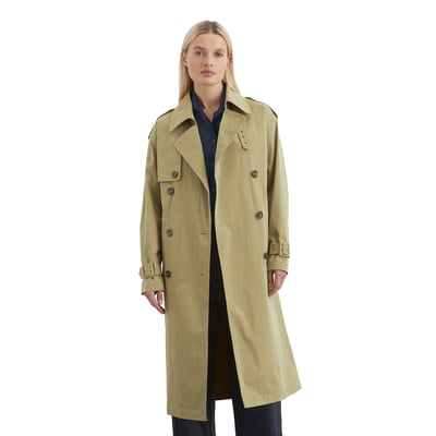 Trench-coat régulier en sergé compact MARC O'POLO