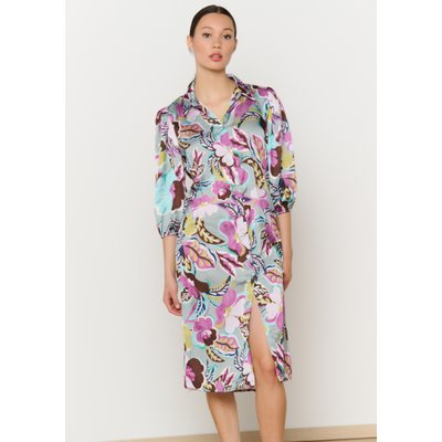 Robe chemise fendue imprimée LOLALIZA