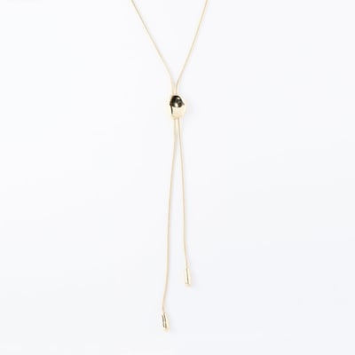 Collier Y galet coulissant - Collection Recyclée BALABOOSTE
