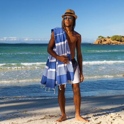 Fouta tunisienne 100x200 cm coton recyclé Moorea REVA COLLECTION SEVIRA KIDS