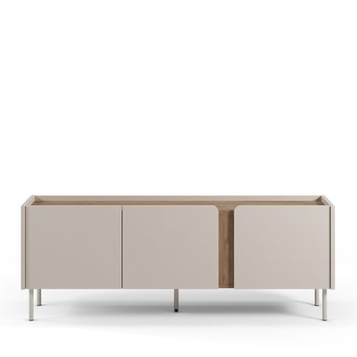 Meuble TV 3 portes en bois et métal L140cm - BOXY DRAWER