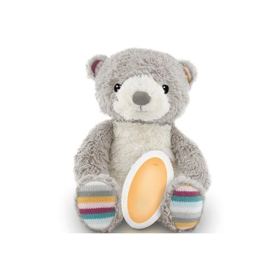 Peluche veilleuse bruit blanc ou musicale Bruno l'ours ZAZU