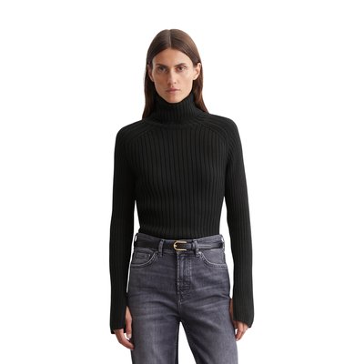 Pull noir moulant femme La Redoute