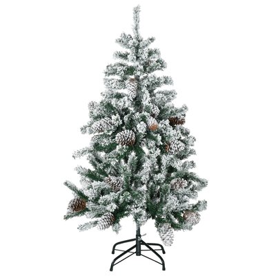 Sapin de Noël artificiel aspect enneigé pied support inclus HOMCOM