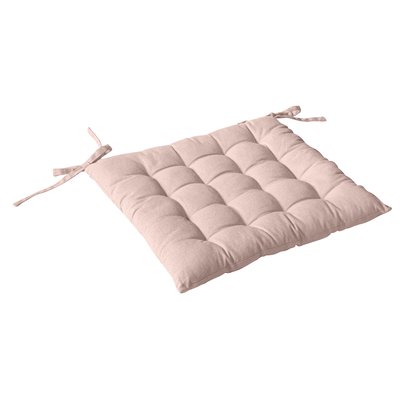 Galette de chaise piquée 16 points en coton et nouettes HOME MAISON