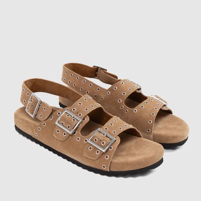 Flat sandals with buckle, strap fastening IKKS