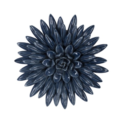 Déco murale fleur céramique 17.4cm EMDE