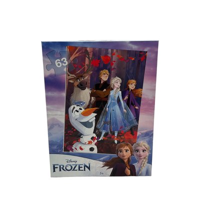 Puzzle 63 pièces La reine des Neiges Disney - Bon état DISNEY