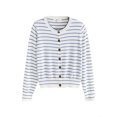 Cardigan ouvert effet superposé en coton doux NEXT