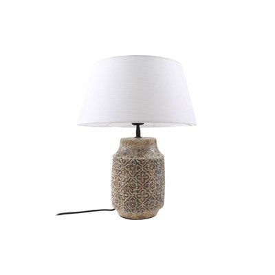 Lampe à poser en textile traditionnelle LINDBY