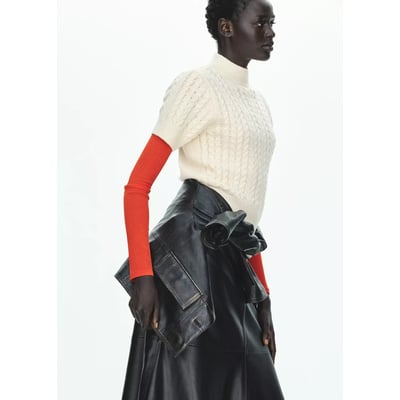 Pull-over torsades manches courtes MANGO