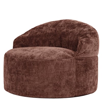 Pouf fauteuil d’appoint décoratif en  tissu chenille Oeko-Tex® - ORB ICON