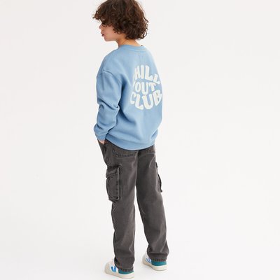 Sweat col rond oversize en molleton LA REDOUTE COLLECTIONS